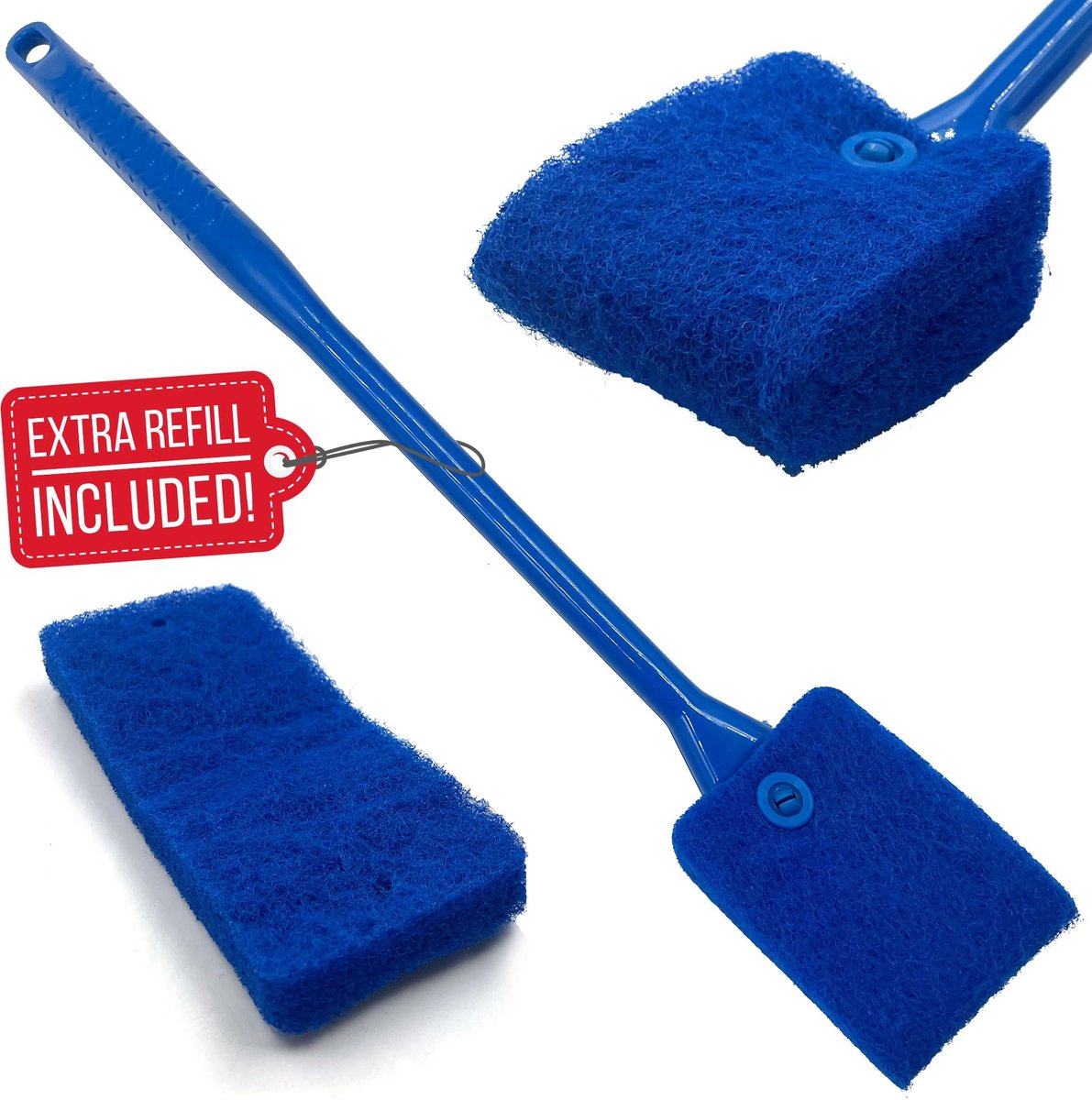 TDBS The Dustpan and Brush Store Reinigingsspons voor aquariums, herbruikbare dubbelzijdige aquariumreiniger - ShopVlot
