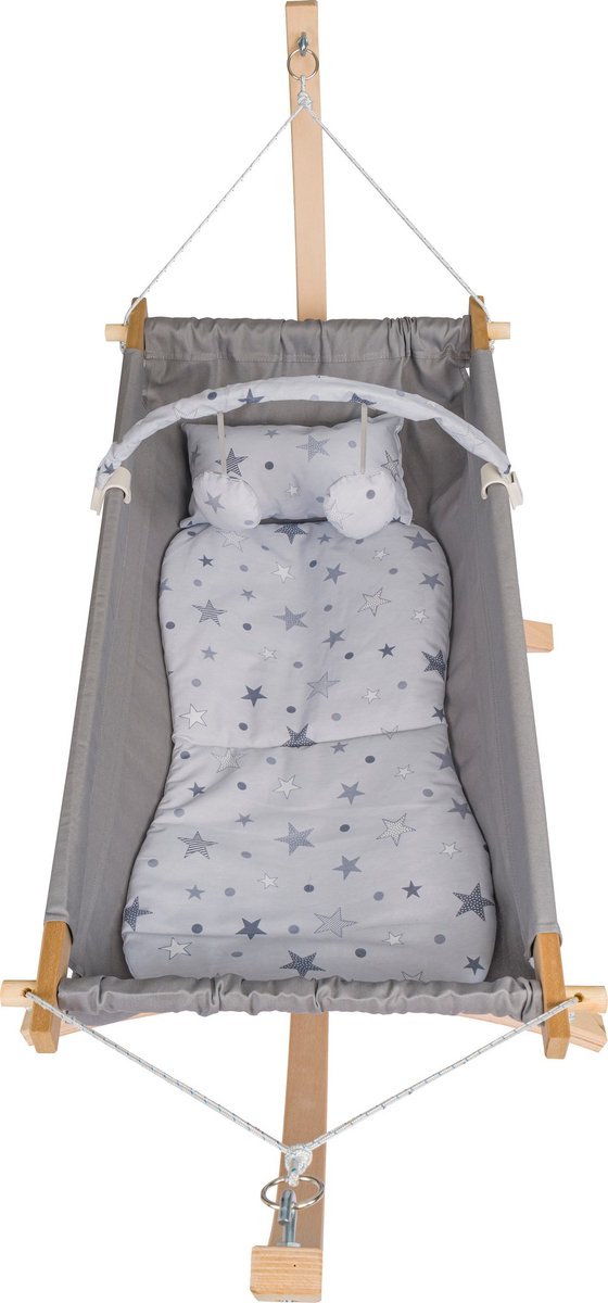 Asir - Babyhangmat - Grijs - 135 x 44 x 56 cm