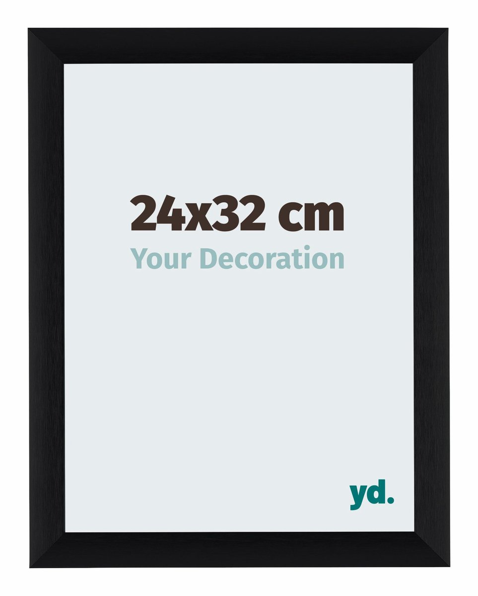 yd. Your Decoration - Fotolijst 24x32 cm - Aluminium - Zwart Geborsteld - Tucson