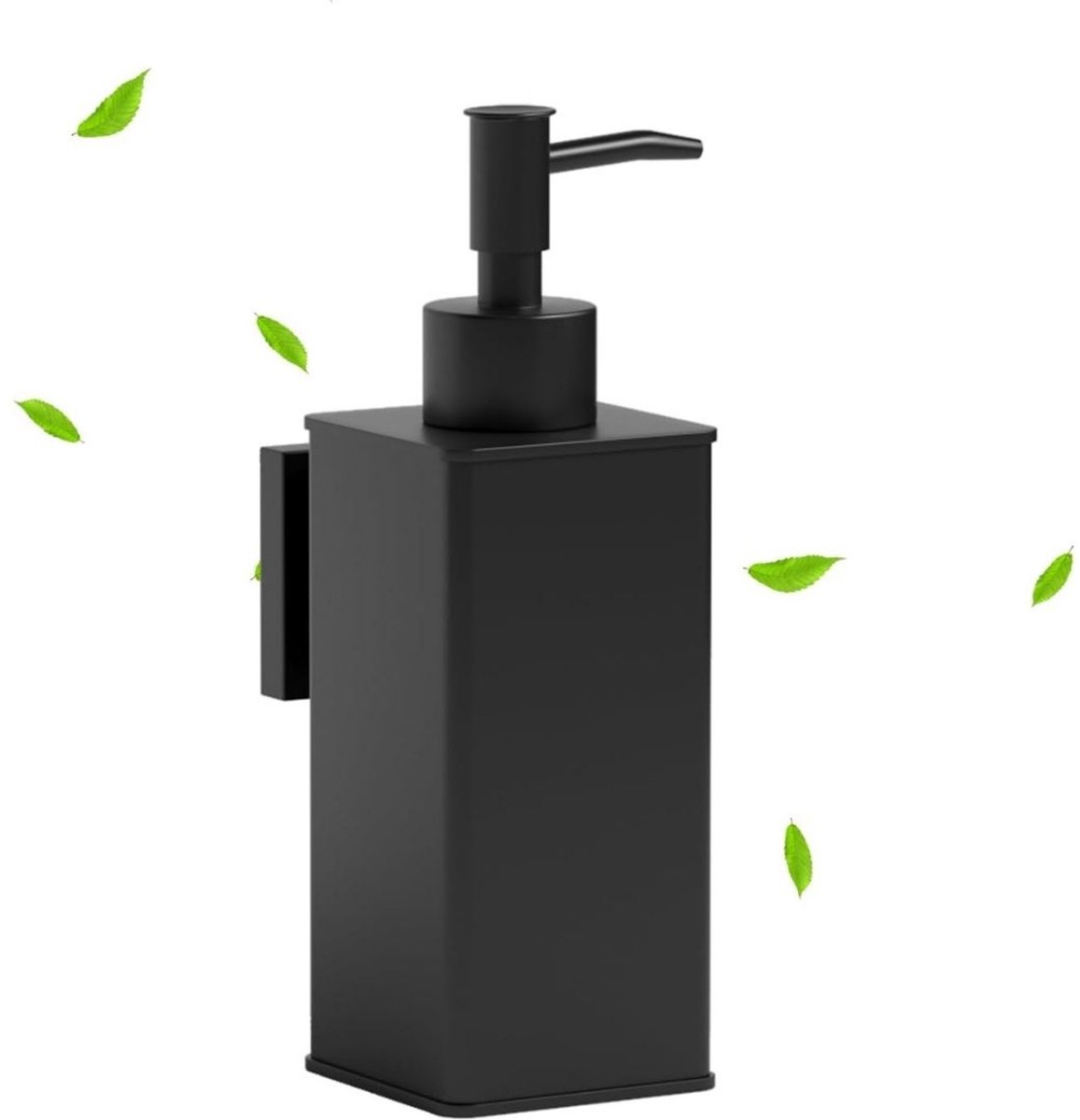 DailySupplies® Zeepdispenser – Zeepdispenser Wandmontage – Zeepdispenser Automatisch Hangend - Hoge Kwaliteit - 6x6x19 - Zwart