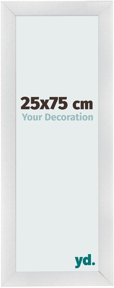 yd. Your Decoration - Fotolijst 25x75 cm - MDF - Zilver Mat - Pisa