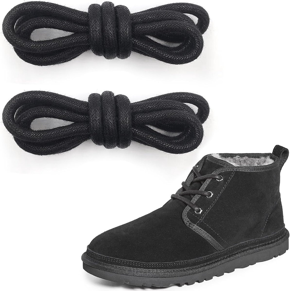 Schoenveters Compatibel met UGG Laarzen Ronde Dunne Veters