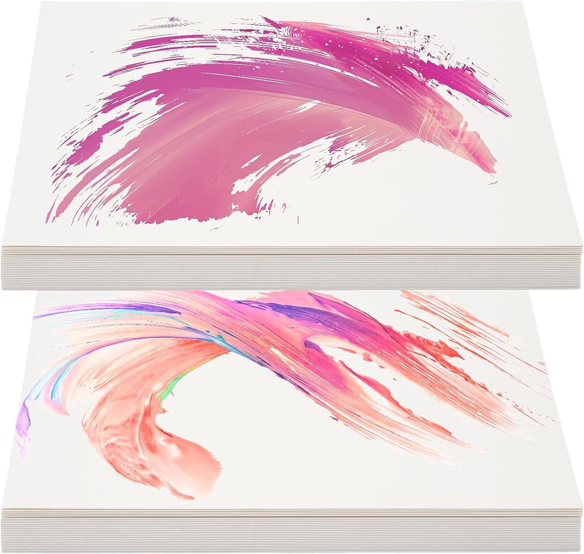 Aquarelpapier 300 g/m², aquarelblok, waterverfpapier, aquarel papier, waterverfpapier tekenpapier voor aquarel schetsboek waterverf kunstenaars leraren postkaarten blanco (13,5 x 19,5 cm)