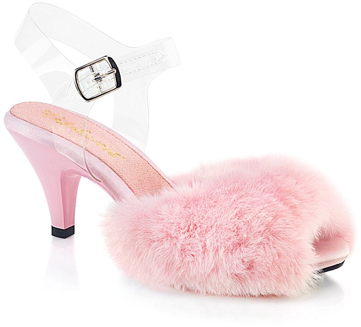 Fabulicious - BELLE308FUR Muiltjes met hak - US 6 - 36 Shoes - Roze
