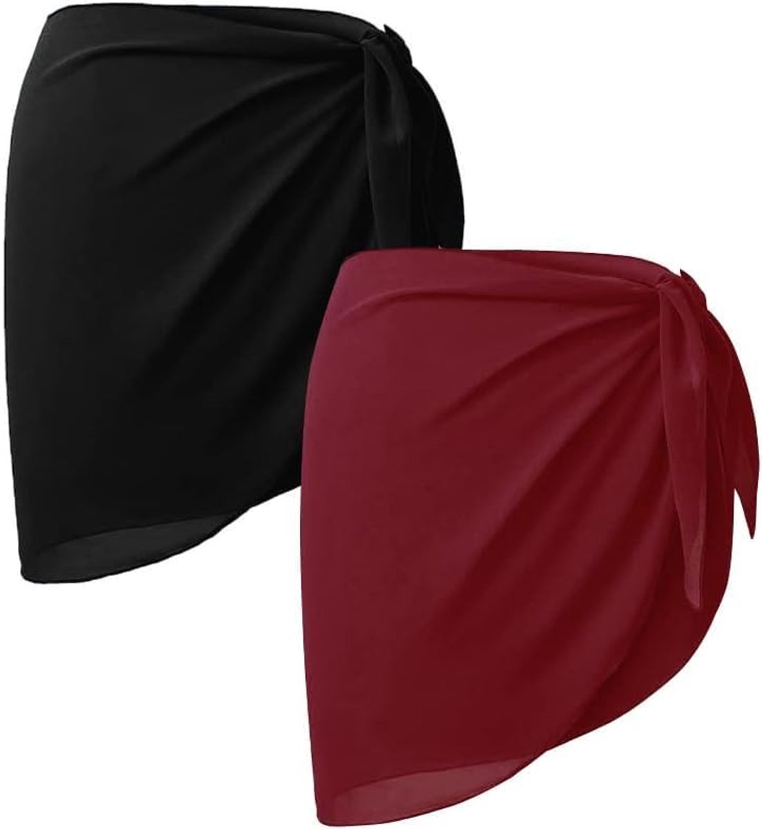 2 Stks Vrouwen Strand Wrap Sarong Half Zwemmen Coverups & Sarongs Wraps voor Bikini Badpak Vakantie Strand Wear Cover Meisjes Strand Sexy Rok Jurk