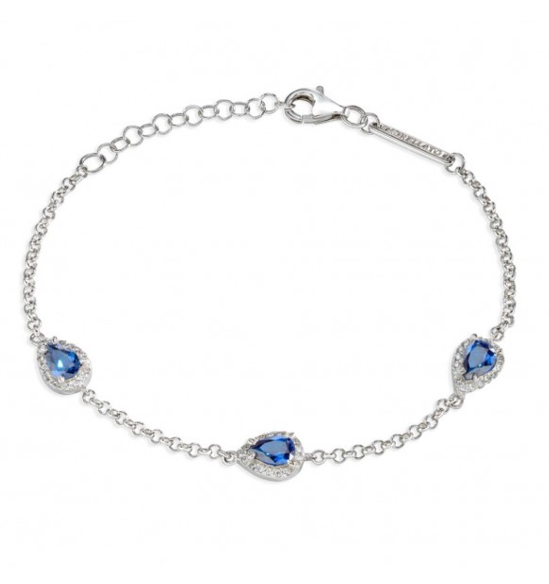 Morellato Tesori SAIW11 Silver Bracelet with Blue Zircons