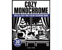 One Pen Coloring- Cozy Monochrome