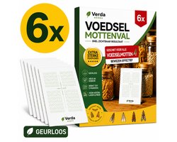 Mottenval – Verda Goods Voedselmottenval 6 stuks - Motten - Mottenvallen Voedselmotten - Meelmotten - Meelmot - Feromoonval - Meelmottenval - Voedselmot - Feromoonval - Meelmotten val - Levensmiddelenmottenval - Mottenvanger - Meelmotten kleefval
