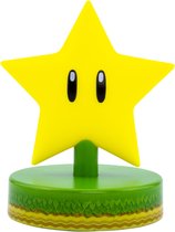 Mario, Super Ster 3D Icoon BDP – Nintendo verzamelobject – Uniek cadeau-idee – Helder nachtlicht of bureaulamp – Werkt op 2 x AAA-batterijen, geel, Officieel gelicentieerd - Paladone