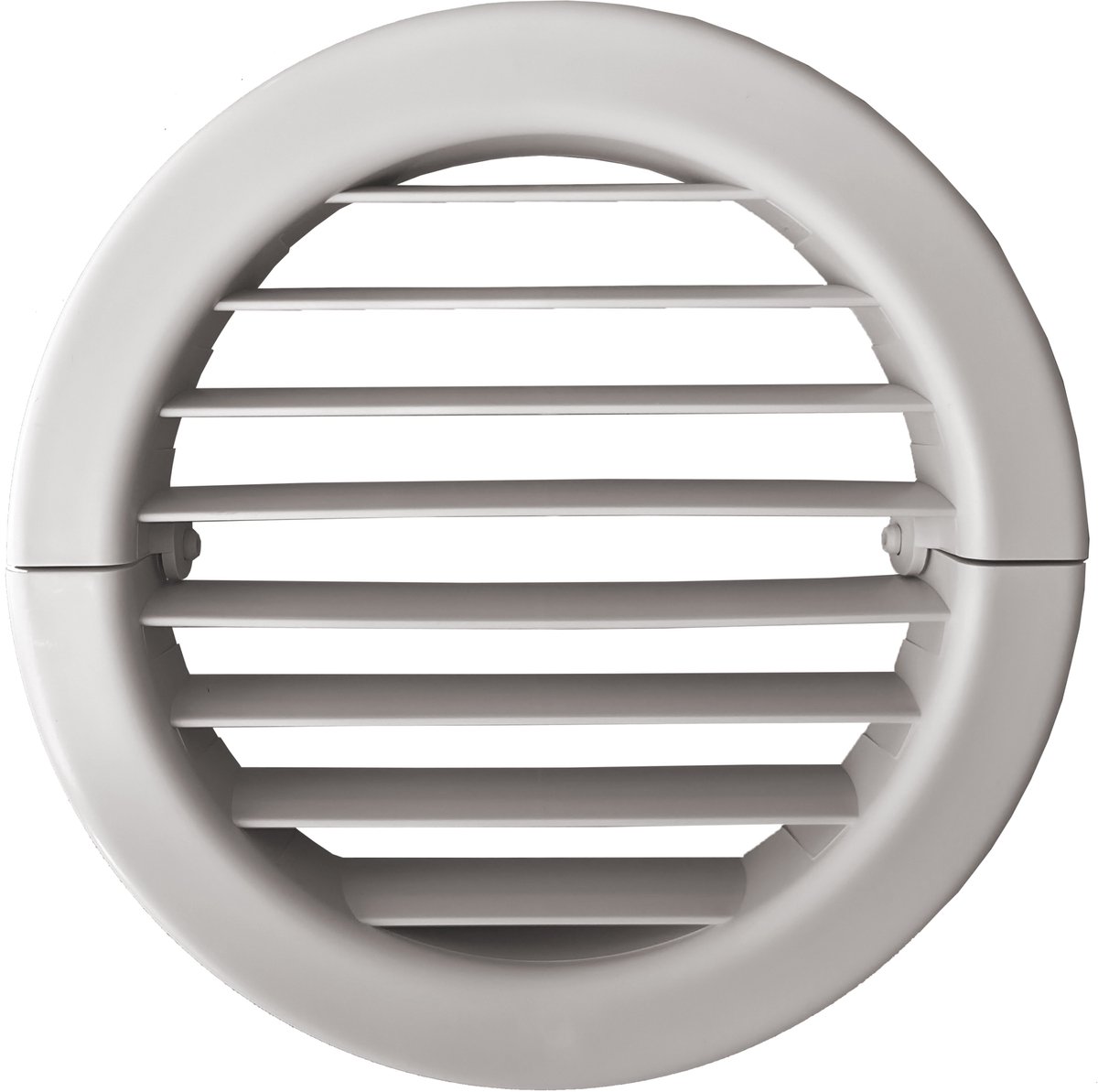 Kunststof Ventilatierooster 180mm Wit | Vouwbaar buitenrooster rond | Uitklapbaar muurrooster | Buitenlucht rooster | Gril, geveldoorvoer 18cm