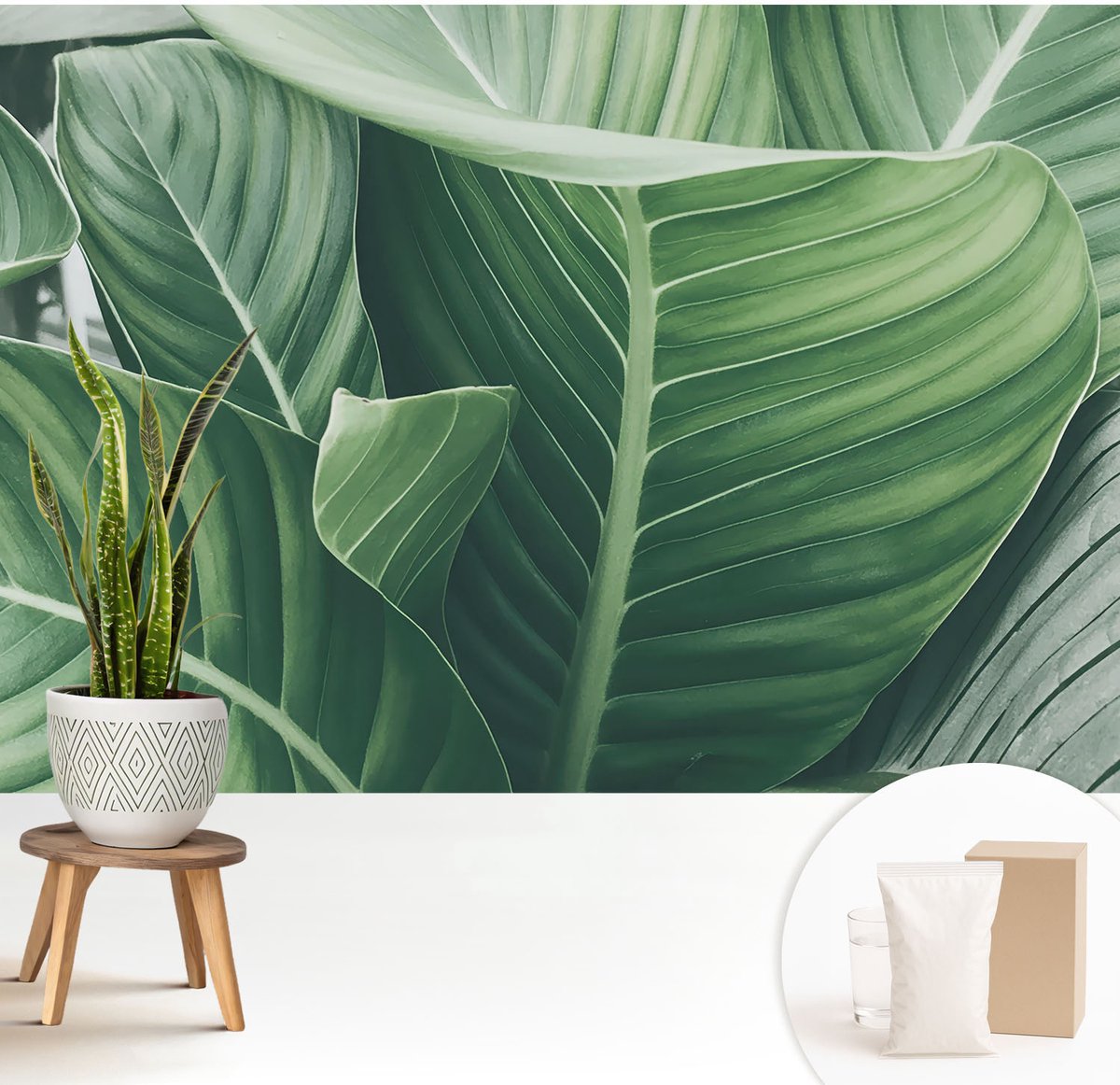 Wallfluent Fotobehang - Groente Vliesbehang - 208x146 cm - Greenpeace Muurschildering - Gang behang Bloemen En Planten - Fotobehang Vlies - Slaapkamer behang