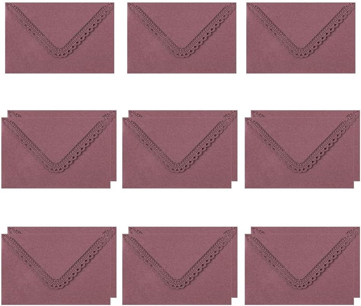 15 Stuks Enveloppen van Papier, voor Bruiloften & Feestdagen