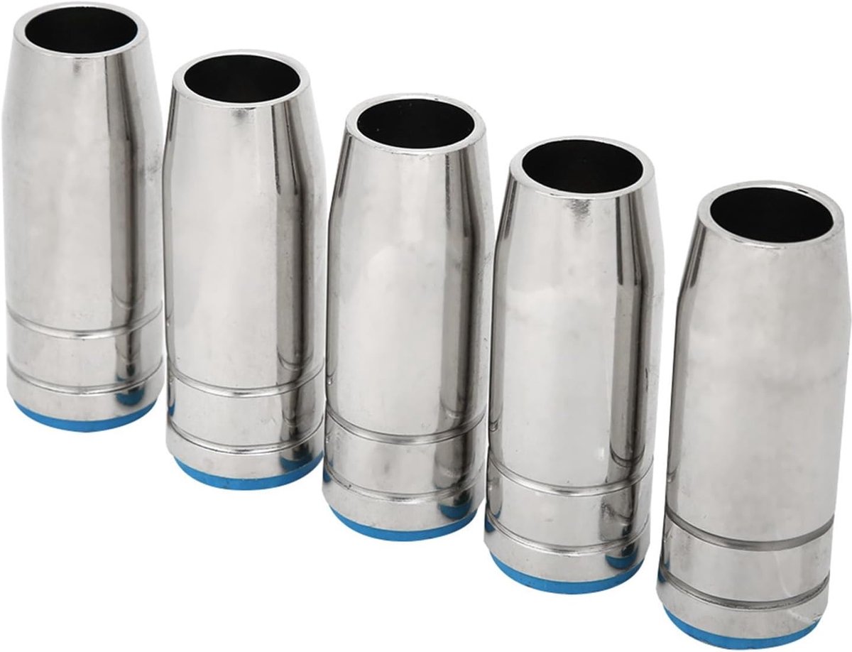 Gasmondstuk 12,5 mm voor MIG MAG Lassen, Hittebestendig, 5 stuks, Compatibel met Binzel MB 25AK