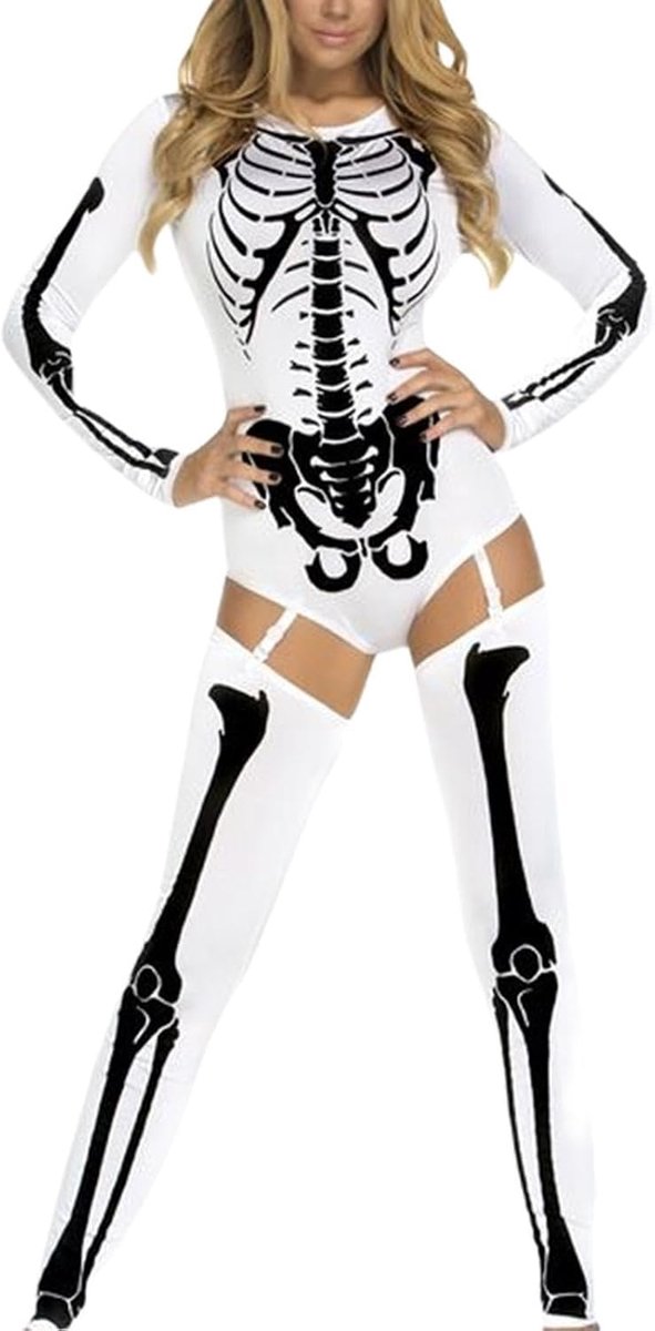 Bodysuit Kostuum Sexy Skinny Cosplay Kostuums met Kousen Set voor