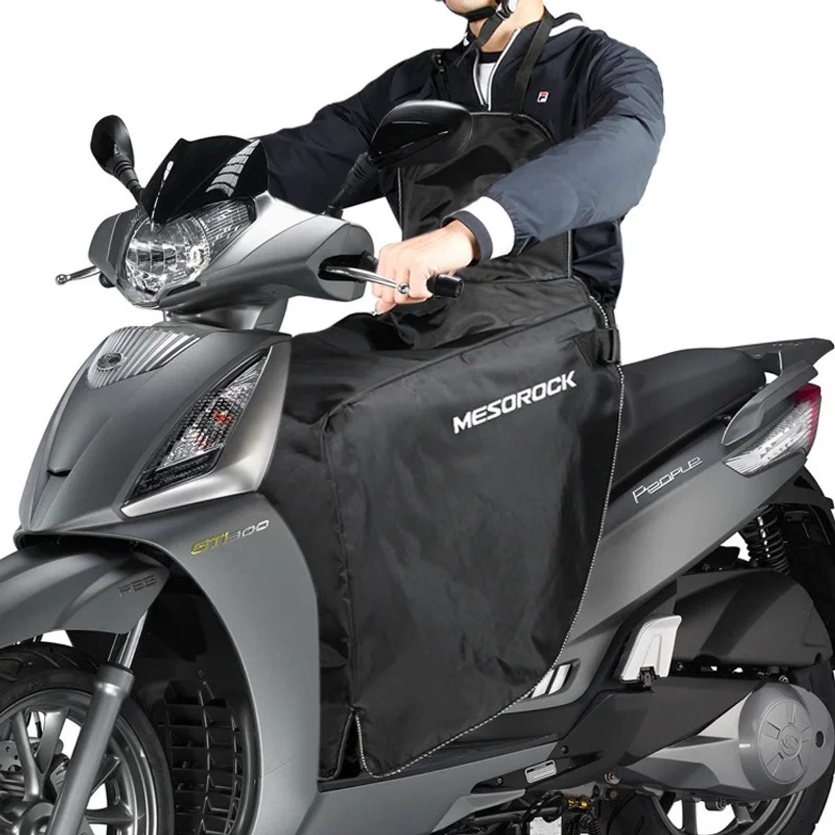 DeltaMerch Beenbeschermer - Beenkleed Scooter - Scootmobiel deken - Winddicht beendeken - Beenhoes Motor - Waterafstotend - Zwart