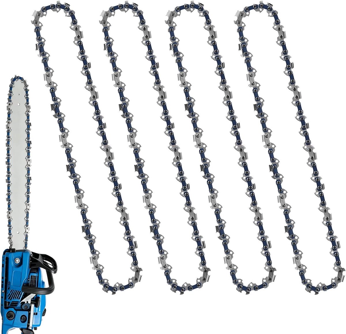 Zaagketting 25 cm - 4 stuks aandrijfschakels - 3/8 inch LP - voor krachtige zaagprestaties - ShopVlot