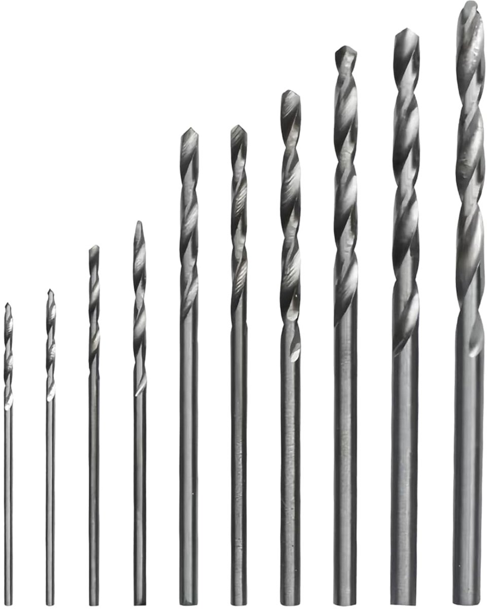 Boormachine Bitset 10-delig 0.8-3 mm - Spiralboor voor Hout en Metaal - Precisie voor Modelbouw en Doe-Het-Zelf - ShopVlot