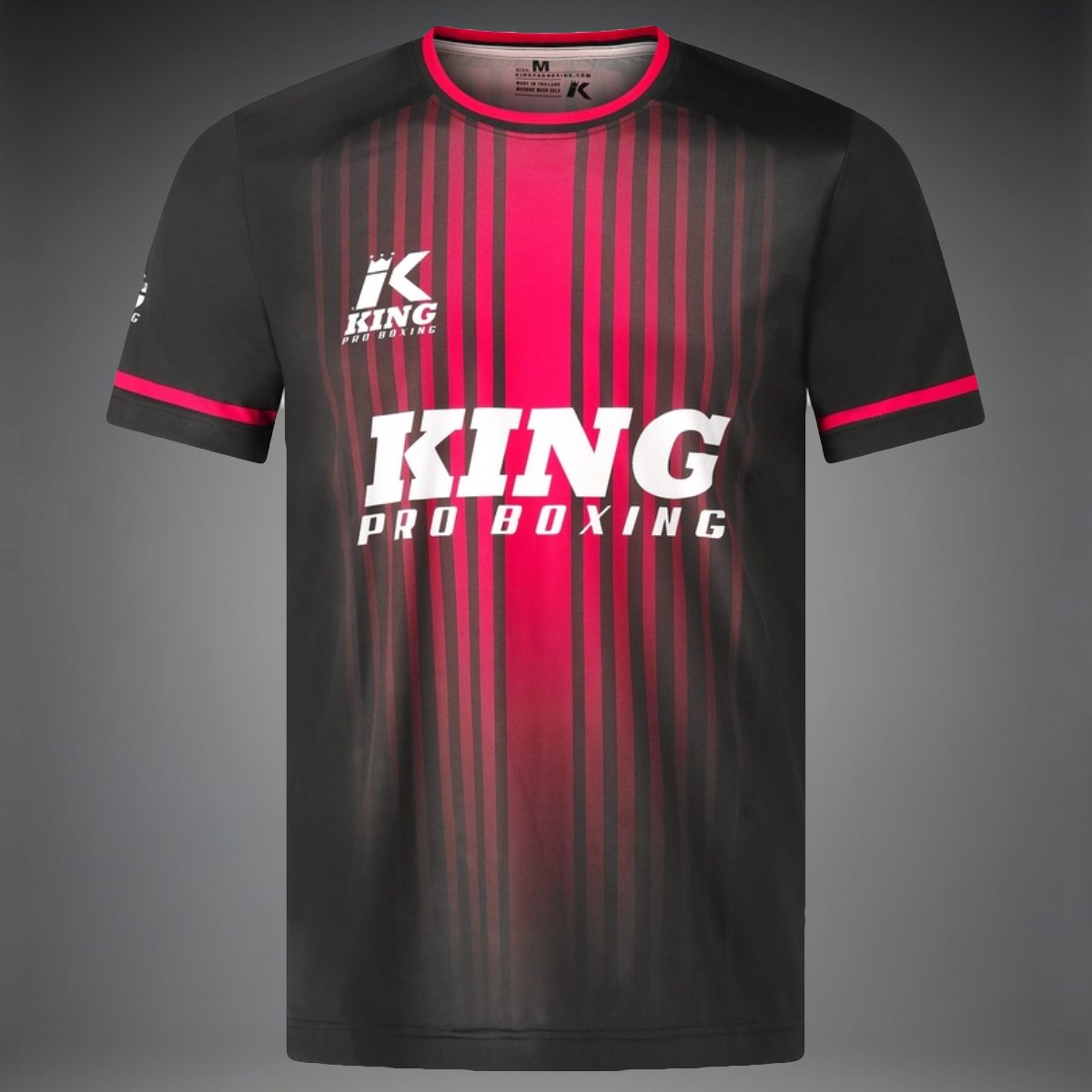 King Pro Boxing BLOODLINE Performance Training T‑Shirt voor Kickboksen & Muay Thai – Black/Red - S