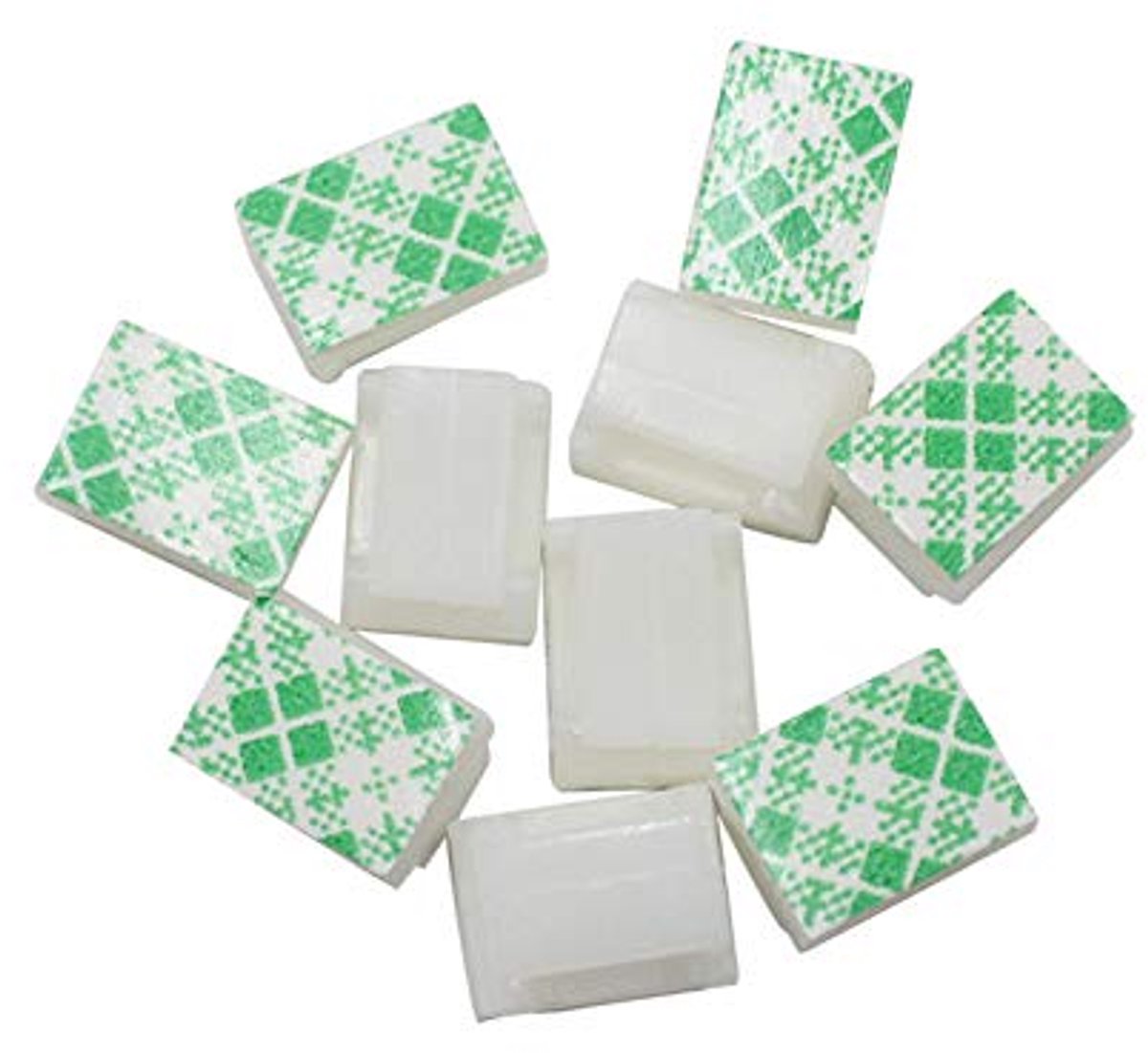 SnelShoppen - 100 Stuks Zelfklevende Kabelclips - Organiser voor Kabels - Sticky Clips voor Kabels en Draad - Wit - Geschikt voor Hout, Glas, Metaal e