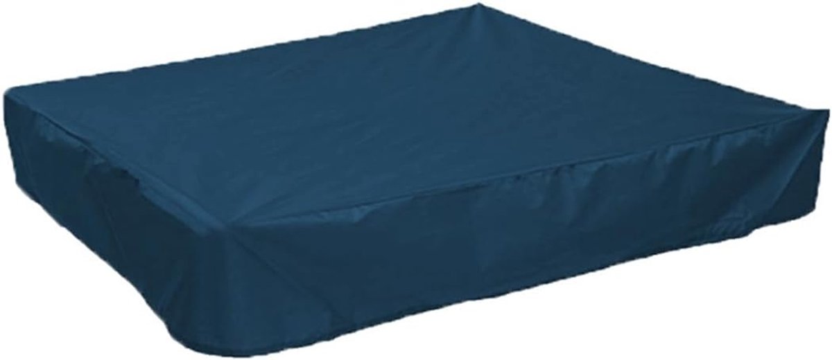 Zandbakhoes, 120 x 120 cm, Vierkante zandbakhoes met trekkoord, Waterdichte zandbak zwembadhoes voor meubels, Beschermt zandbak tegen regenwater, Marineblauw