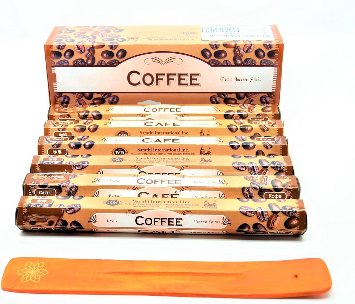 Joss Incense Sticks for Incense Sticks Coffee Incense Sticks 120 Incense Sticks Joss Sticks with Ashtray - ShopVlot