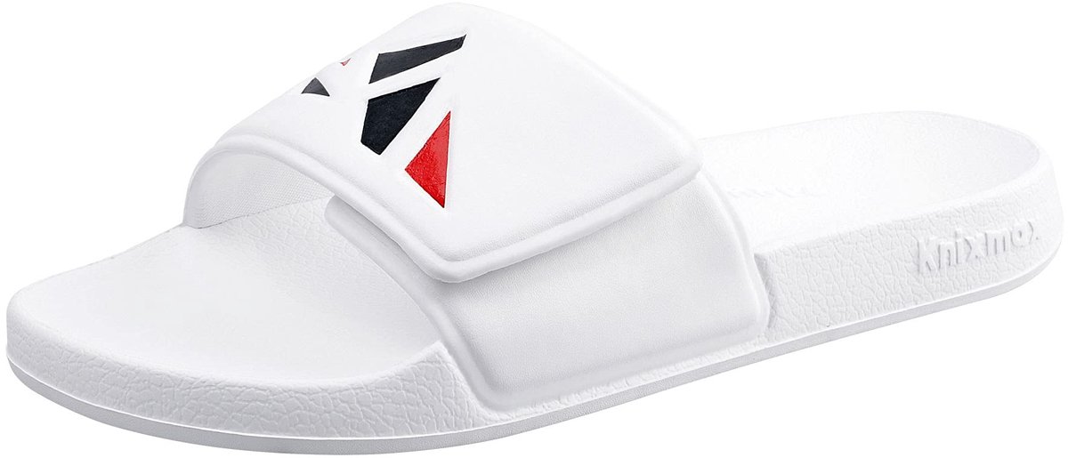 Zwembadschoenen uniseks 46/47 EU - Klittenband - Wit - Perfect voor douche en zwembad - ShopVlot