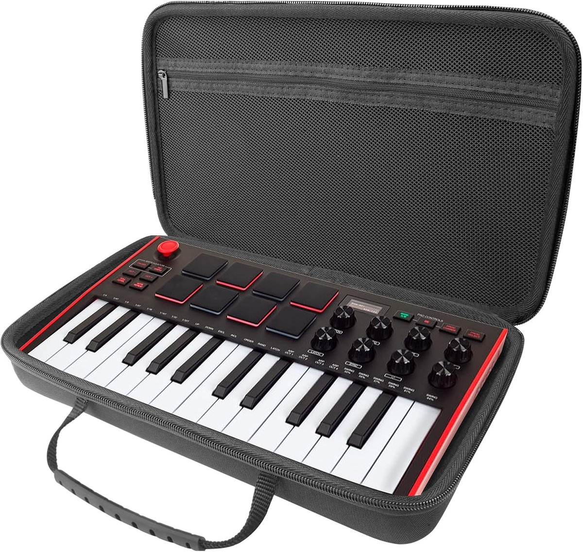 Musiin Premium Velvet Hardshell Case Compatible with AKAI Professional MPK Mini MK3, Hercules DJControl Mix Ultra - ShopVlot