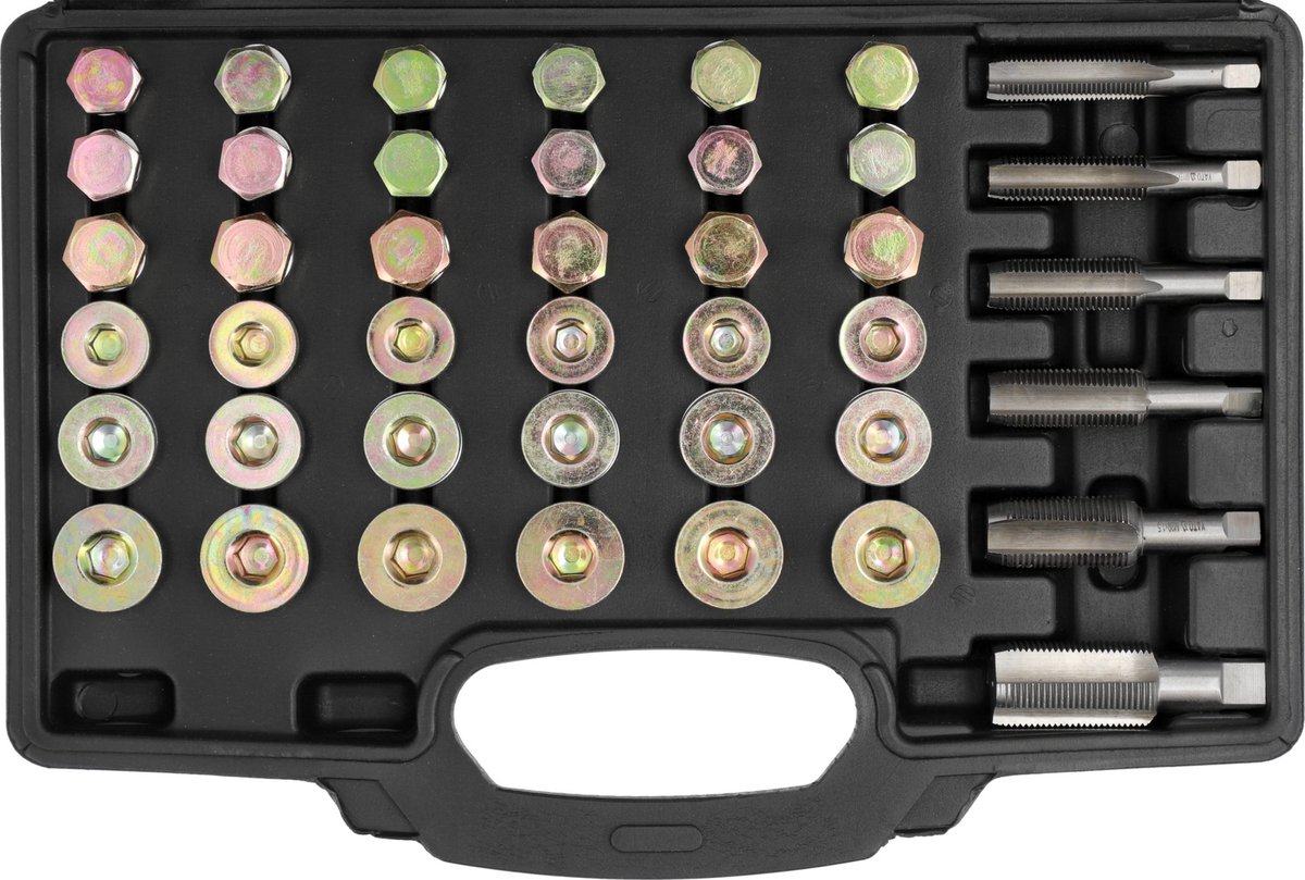 YATO Carterpan Schroefdraad Reparatieset - 114-Delig - M13, M15, M17, M20, M22 - In Koffer