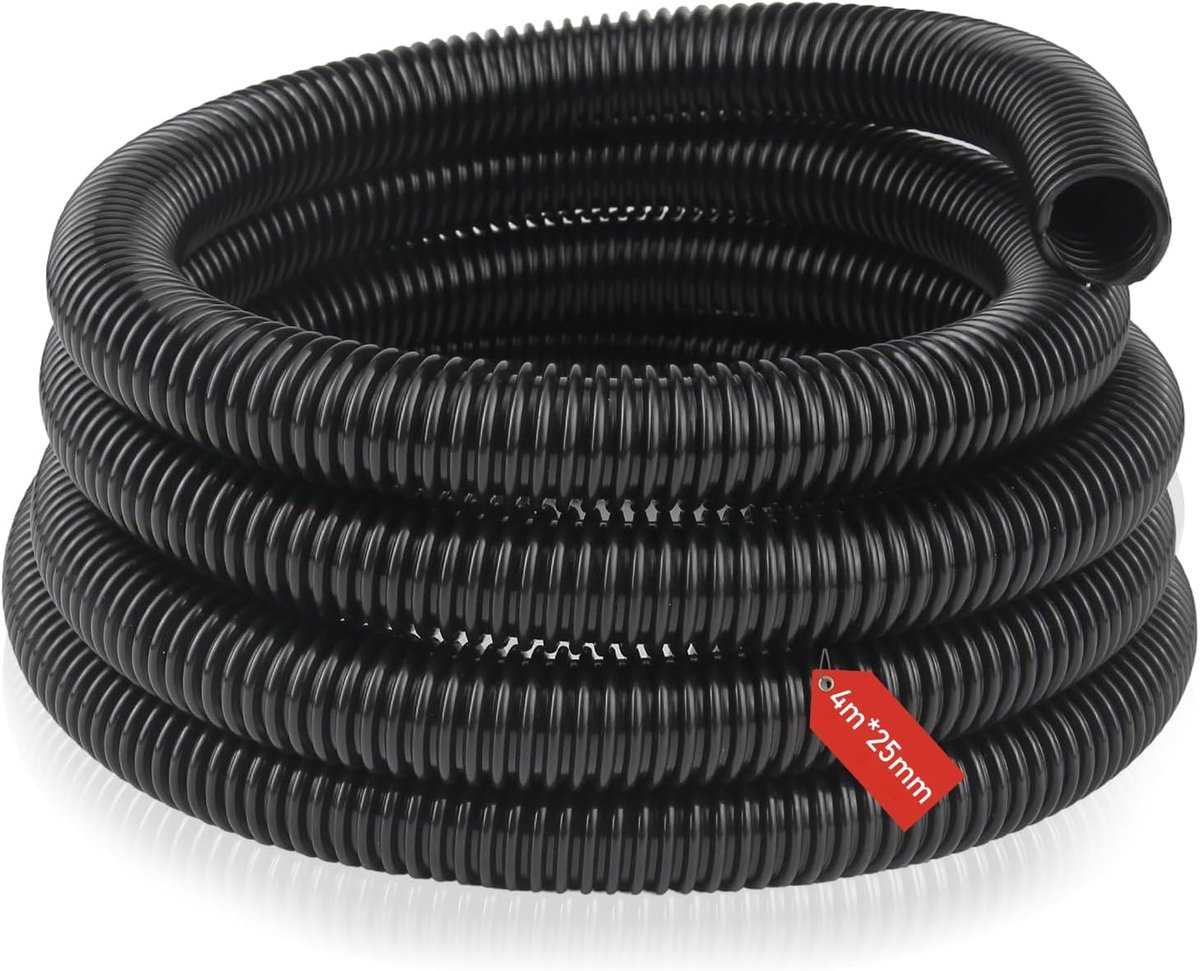 CHENYU Spiral Hose, 4 m, 25 mm, Universal, Flexible Corrugated Tube, Vacuum Hose, Irrigation Hose for Garden Pumps - ShopVlot