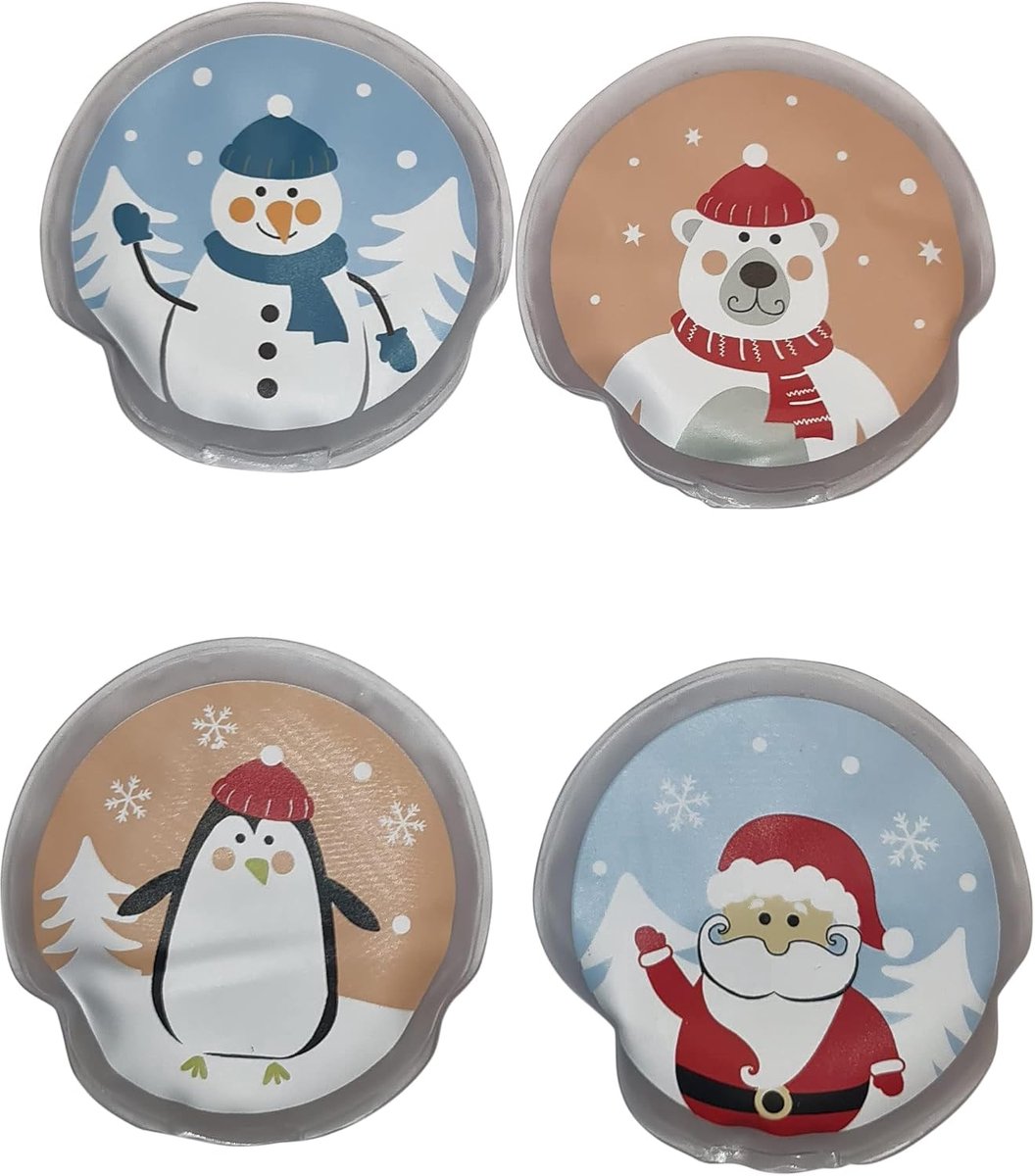 Handwarmer zakwarmer set van 4 - herbruikbaar - stijlvol design - perfecte cadeau-idee - ShopVlot
