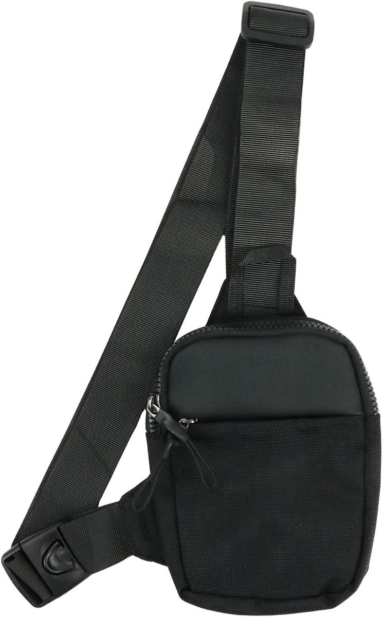 SnelShoppen - Sling Chest Crossbody Bag, Waterdichte Borsttas voor Heren en Dames, Compacte Schoudertas voor Reizen, Wandelen, Fietsen, Camping, Outdo