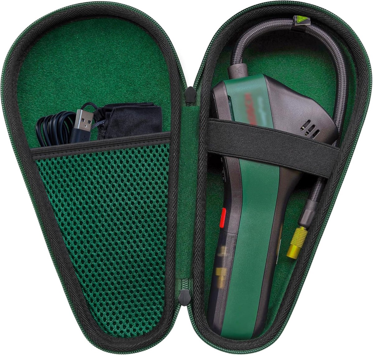 SnelShoppen - Draagtas Geschikt voor Elektrische Luchtpomp/Mini Compressor, EasyPump, Harde Beschermende Reisbeschermer, Waterdicht, Compact, EVA Mate