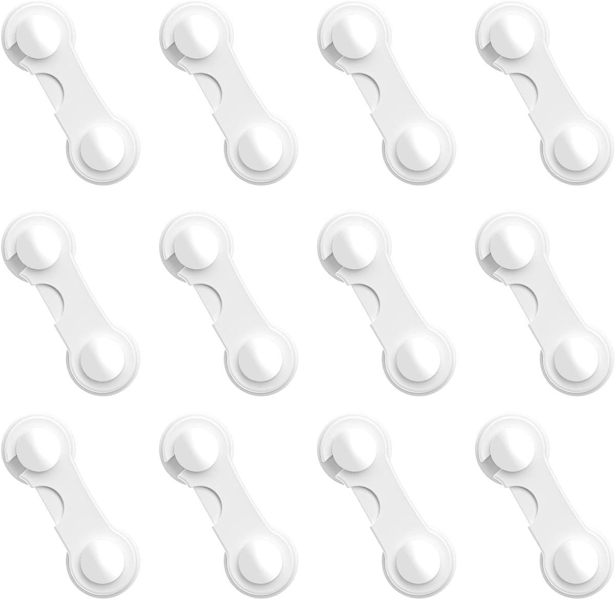 Kindveilige kastslot 12-delig - push-to-open design - zonder boren - beschermt nieuwsgierige peuters - ShopVlot