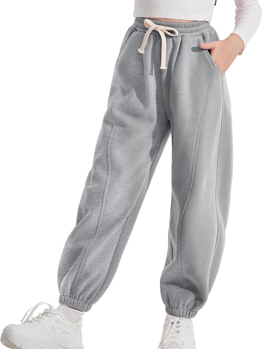 Joggingbroeken voor meisjes - katoen fleece - met meerdere zakken - ideaal voor sport en spel - ShopVlot