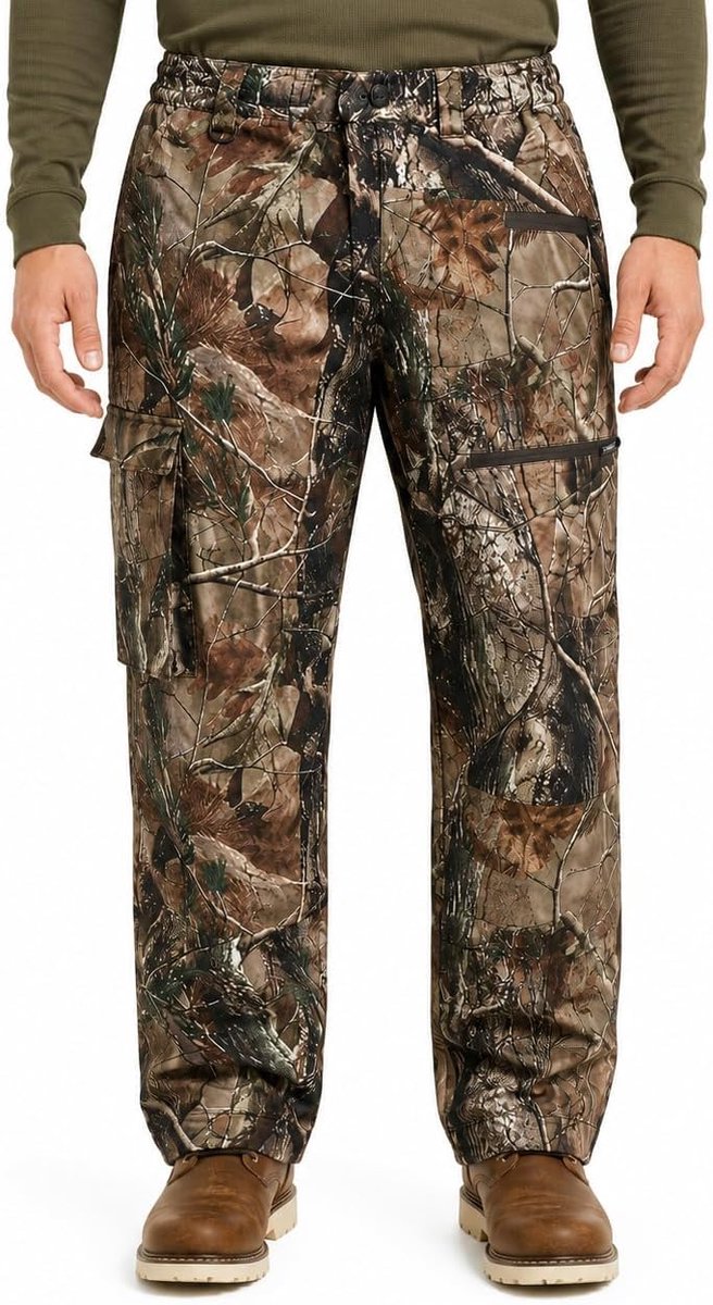 Jachtbroek M - camouflage - winddicht - waterafstotend - ShopVlot