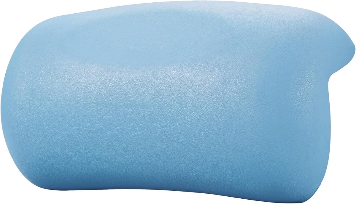 Badkussen Waterafstotend & 3D Ergonomisch - Hoofdsteun met 2 Antislip Zuignappen, Neksteun voor Badkuip - Badaccessoires - Blauw