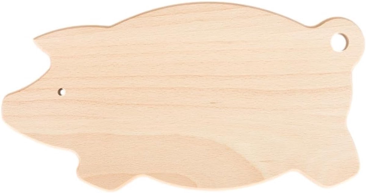 World – houten snijplank, serveerschaal voor snacks of keukendecoratie – in de vorm van een varken