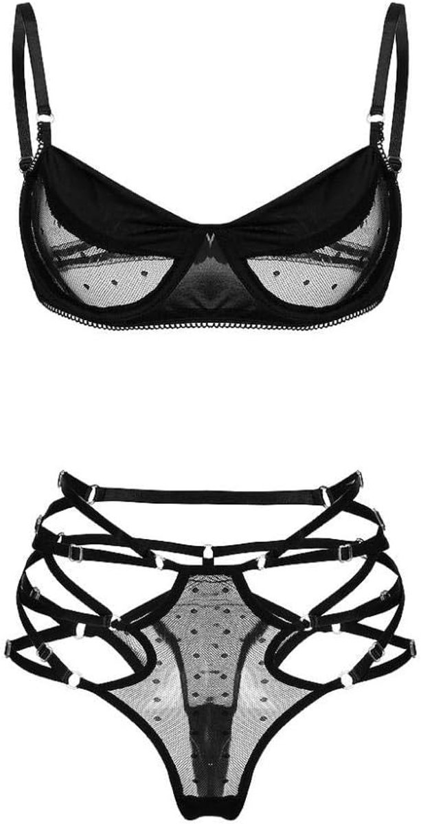 Lingerie voor dames V-hals transparante lingerie met jarretelgordel lingerie bodysuitErotische Lingerie Vrouwen Sexy Dames Ondergoed Cosplay Sex Kleding Kostuums
