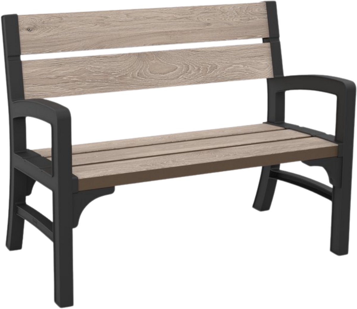 Keter Porto Tuinbank - 63x120x88cm - Ashwood Bruin