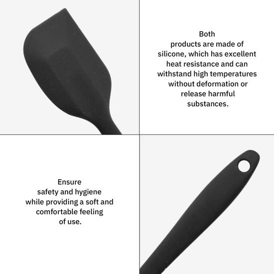 Spatels, menggereedschap, bakaccessoires, keukengerei, hittebestendige spatel, boterspatel. — afbeelding 5
