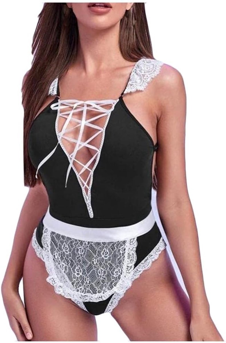 Kleding Vrouwen Sexy Lingerie Backless Pyjama Transparante Jumpsuit Erotische Ondergoed Pyjama