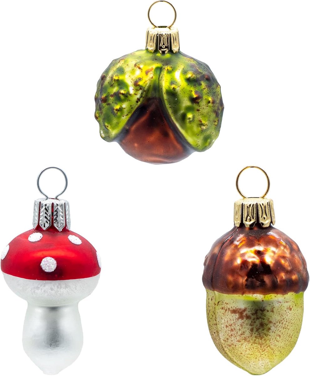 Kerstbal, meerkleurig, 4,5 cm