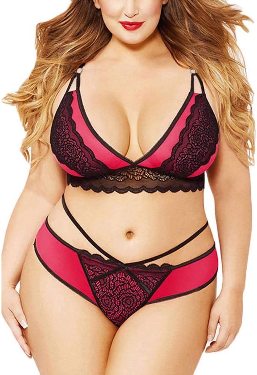 Dameskleding Vrouwen sexy kanten lingerie beha bandage verleiding plus size ondergoed erotische lingerie dames set
