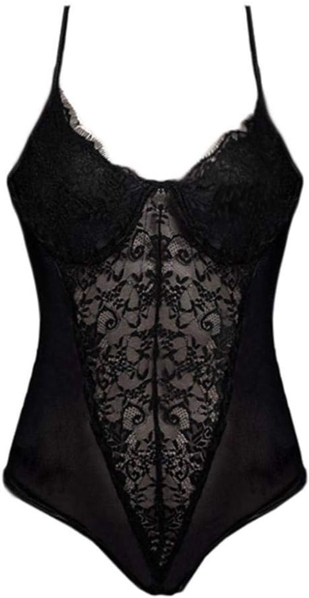 Dameskleding Sexy Vrouwen Lingerie Diepe V Kanten Beha Nachtkleding Verleiding Erotische Lingerie Porno Backless Ondergoed Perspectief