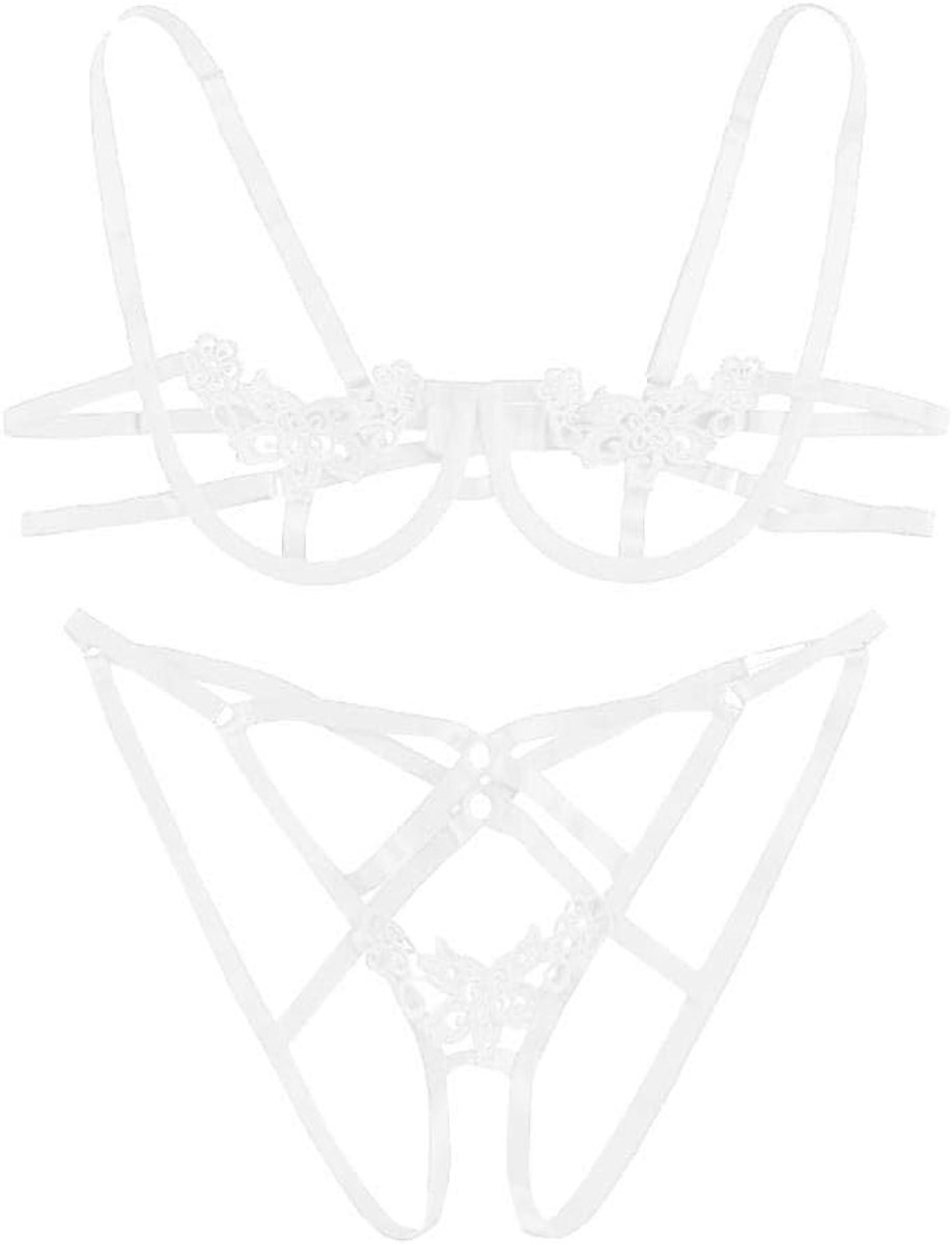Dameskostuums Erotische Lingerie Vrouwen Kant Porno Beha Hol Verleiding Transparant Ondergoed Sexy Lingerie Nachtkleding Dames