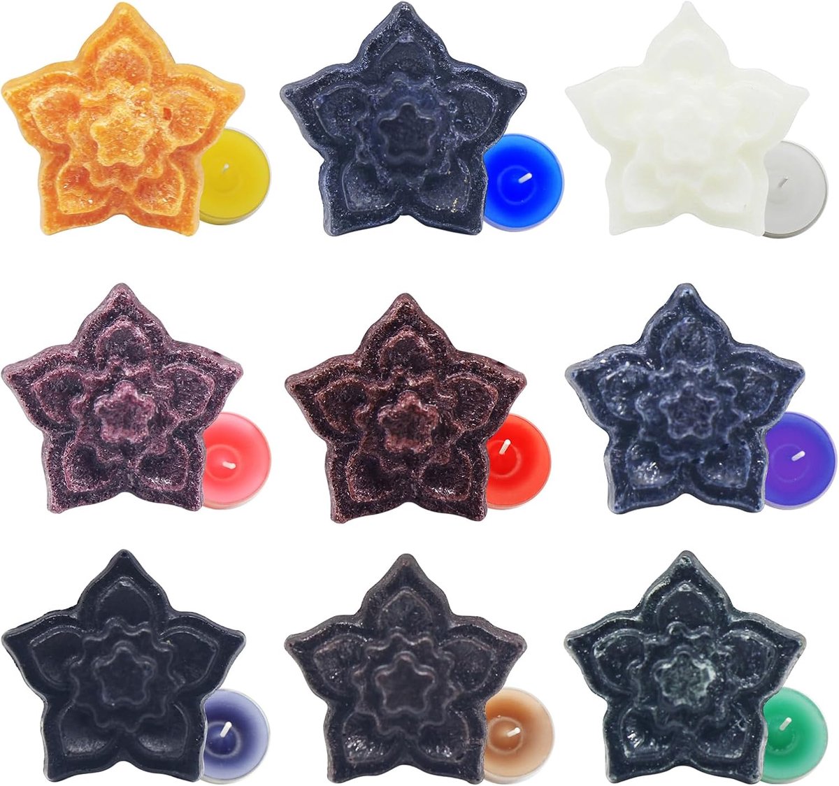 Kleurstoffen, wasvlokken, kaarsverf van sojawas, 9 kleuren, waskleur voor kaarsen om te knutselen, kleur 2
