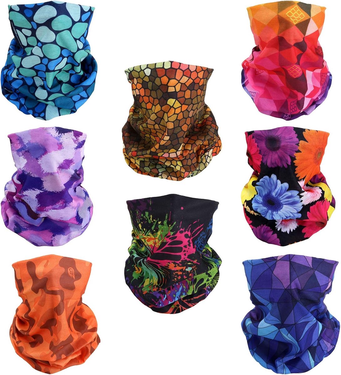 4 multifunctionele hoofdband bandana bivakmuts voor vrouwen mannen