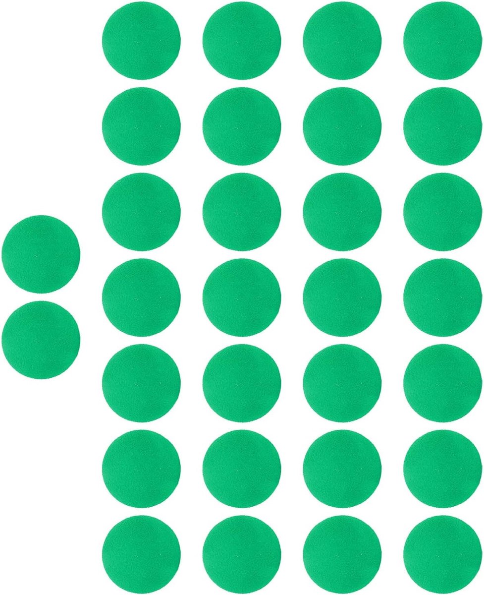Pak van 30 21,5 Mm EVA-schuimgolfballen Zachte Schuimoefengolfballen voor Heren, Dames, Binnen- en Buitentraining