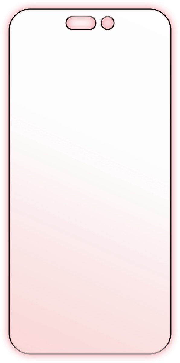Bodyguardz Red Light Converter Screenprotector – Geschikt voor iPhone 17 Pro – Gemaakt van ion-verstevigd gehard glas – Zet blauw licht om in rood licht – Goed voor ogen en huid - Transparant
