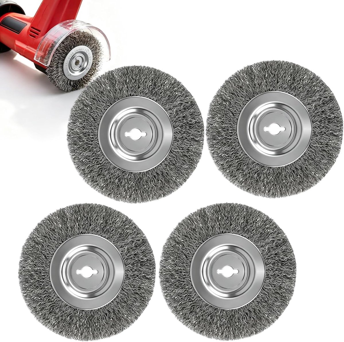 Voegenreiniger borstels | Voor Einhell 100 mm 10 mm 4 stuks